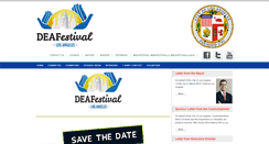 Desktop Screenshot of deafestivalla.org
